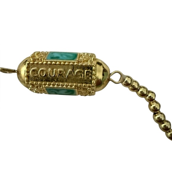 Lucky Eye Turkish Green Enamel Courage Bracelet - Picture 5 of 6